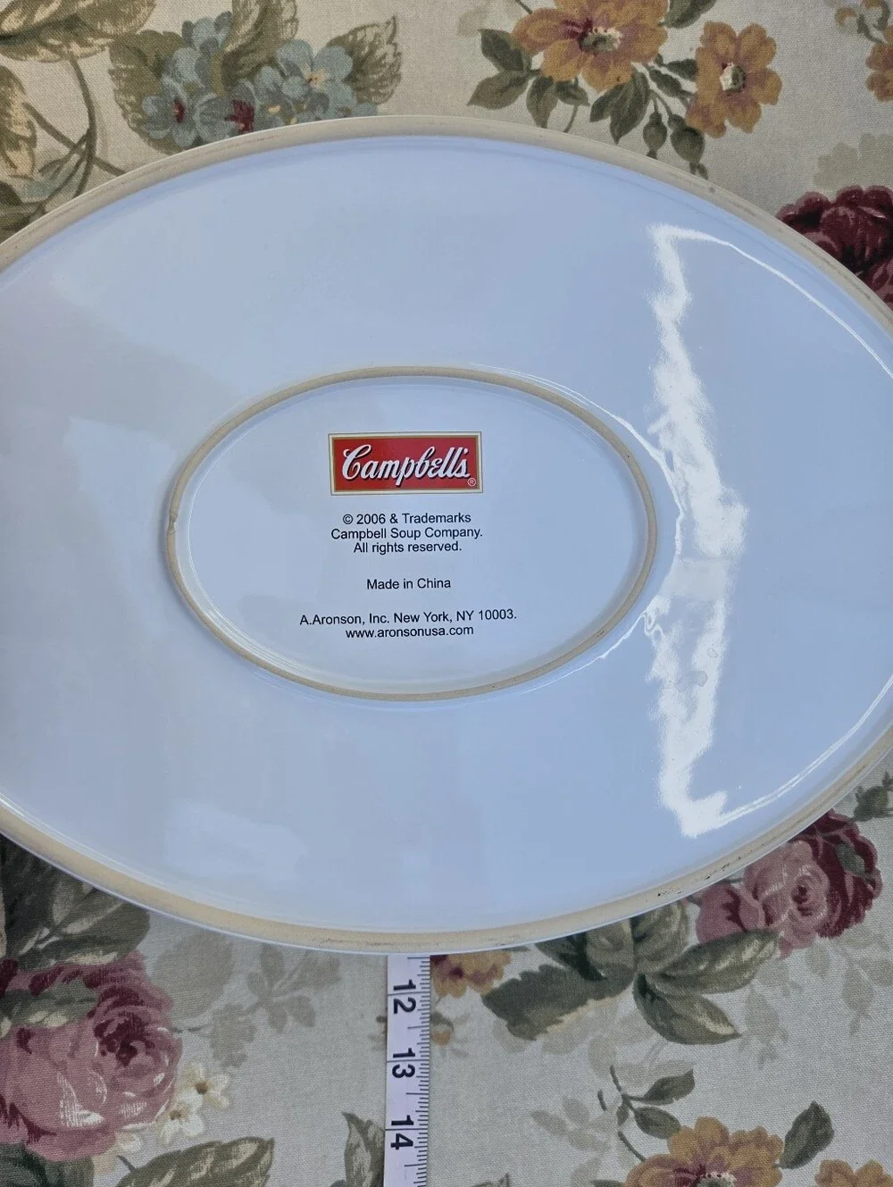 Vintage Campbell's Soup 2006 Green Bean Casserole Recipe Oval Baking Dish